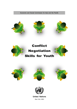 Conflict Negotiation Skills for Youth