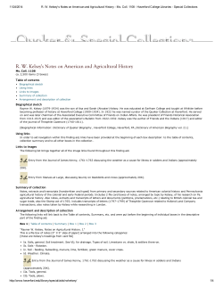 Rayner W. Kelsey`s Notes on American and Agricultural History