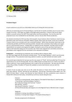 2016 President`s Report
