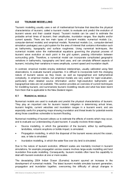 4.0 Tsunami Modelling - Ministry of Civil Defence and Emergency