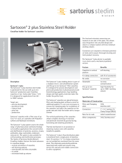 Sartocon&reg; 2 plus Stainless Steel Holder