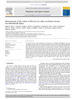 Measurement of the radius of Mercury by radio