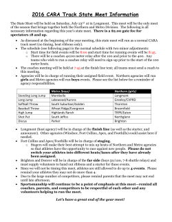 2016 CARA TRACK State Meet Info