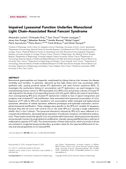 Impaired Lysosomal Function Underlies Monoclonal Light Chain