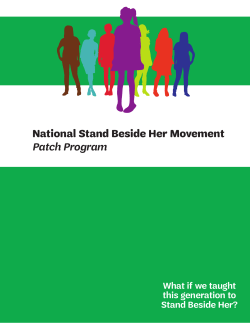 National Stand Beside Her Movement patch program
