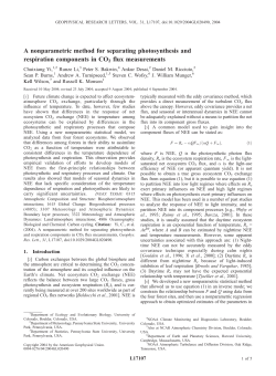 A nonparametric method for separating photosynthesis and