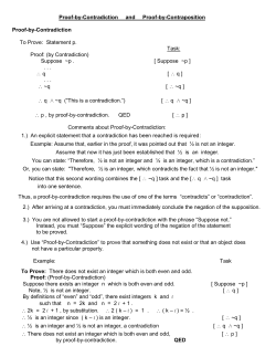 Proof-by-Contradiction and Proof-by