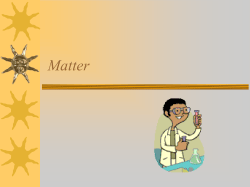 Matter Lecture