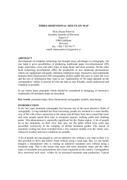 Three-Dimensional Mountain Map