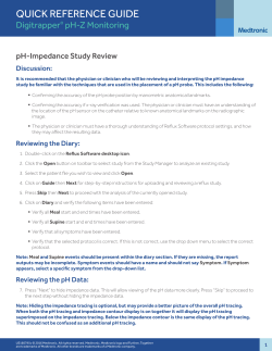 AccuView&trade; pH and Impedance Study Review