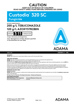 Custodia® 320 SC Label PDF 0.1MB