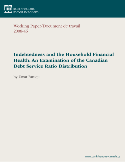Indebtedness and the Household Financial Health: An