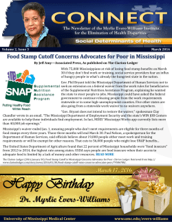 connect volume 2 issue 3 - University of Mississippi Medical