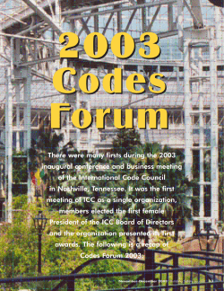 There were many firsts during the 2003 inaugural conference and