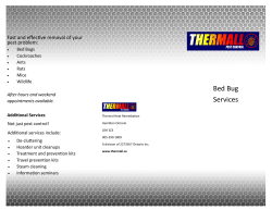 Bed Bug Services - ThermAll Pest Control