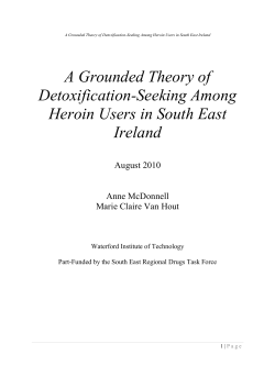 A Grounded Theory of Detoxification-Seeking