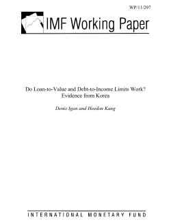 Do Loan-to-Value and Debt-to-Income Limits Work?