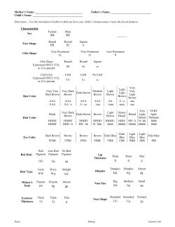 Goal: students should understand what causes variation in sexual