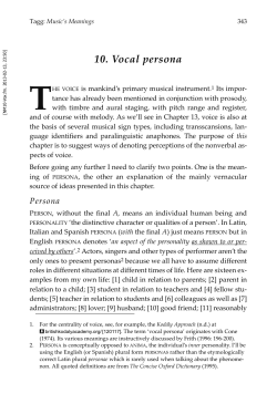 Chapter 10 (`Vocal Persona`)