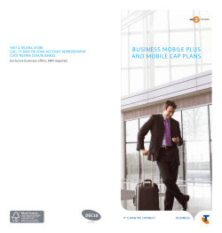 BUSINESS MOBILE PLUS AND MOBILE CAP PLANS