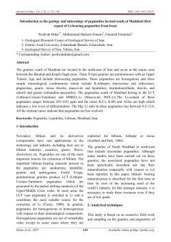 Full-Text - Journal of Tethys