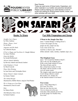 On safari - Poudre River Public Library District