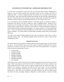 An Overview of State Income Taxes