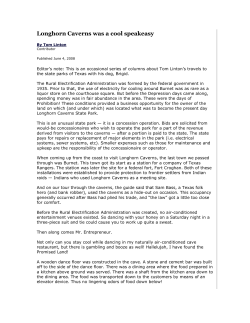 Longhorn Caverns was a cool speakeasy