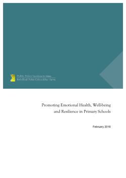 Promoting Emotional Health, Well-being and Resilience in Primary