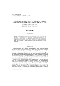 origin and development of political parties in