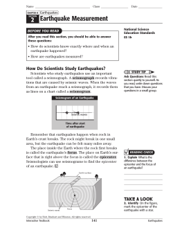Earthquake Measurement 2