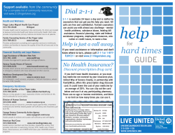 hard times - Seneca County United Way