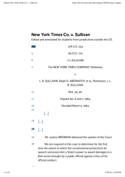 Export New York Times Co. v. Sullivan