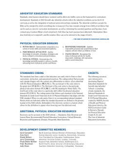 Physical Fitness - Adventist Education