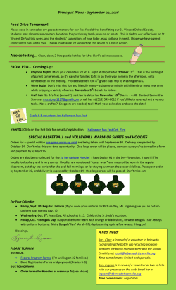 Food Drive Tomorrow! FROM PTO&hellip; Coming Up: SPECIAL