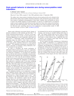 Grain growth behavior at absolute zero during nanocrystalline metal