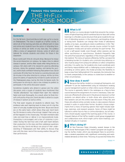 7 Things You Should Know About the HyFlex Course Model