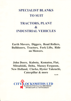 SPECIALIST BLANKS FEB 08