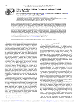 Effect of Residual Lithium Compounds on Layer Ni