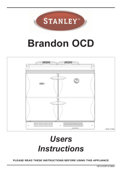 User Instructions - Waterford Stanley