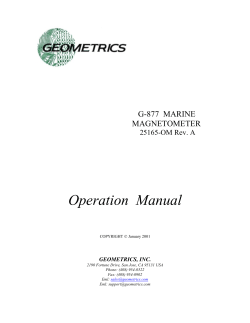 G-877 MARINE MAGNETOMETER
