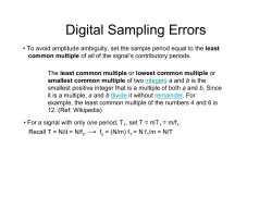 smallest common multiple