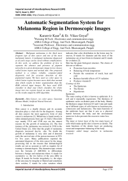 Automatic Segmentation System for Melanoma Region in
