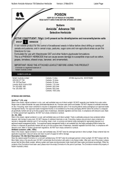 Nufarm Amicide Advance 700 Selective Herbicide
