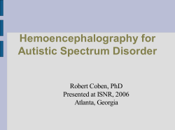 Hemoencephalography for Autistic Spectrum Disorder