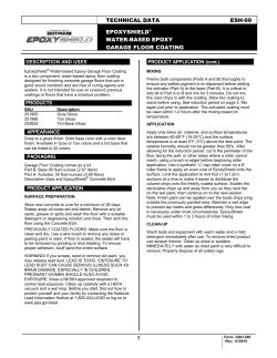 technical data esh-09 epoxyshield&reg; water-based