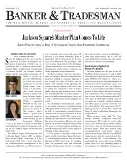 Jackson Square`s Master Plan Comes To Life
