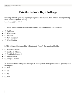 Fathers Day Quiz - Fountain View Senior Living in Omaha, NE