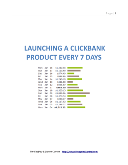 launching a clickbank product every 7 days