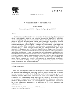 A classification of natural rivers